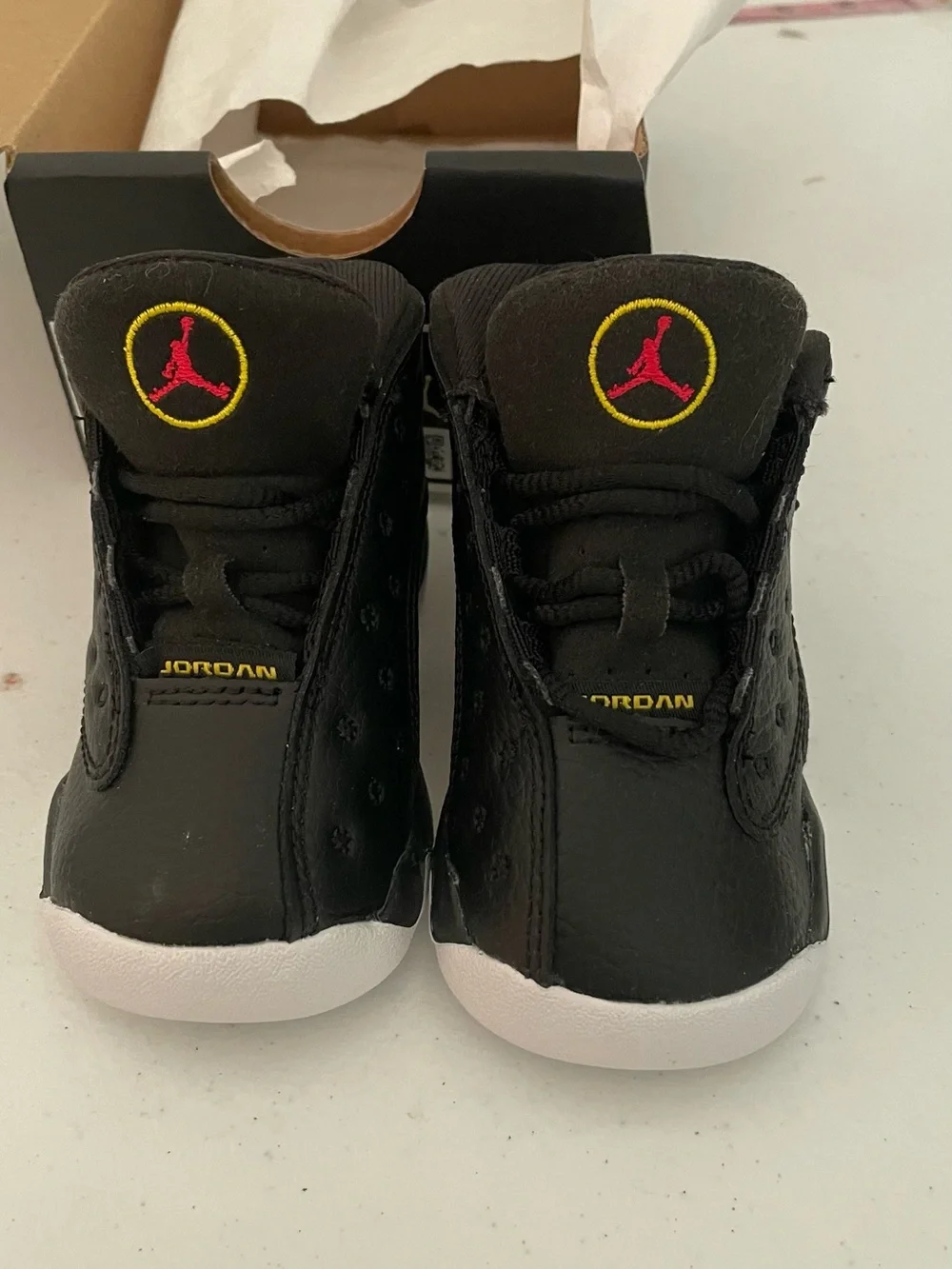 Jordan 13 Retro (td) 4c Black-true Red-white